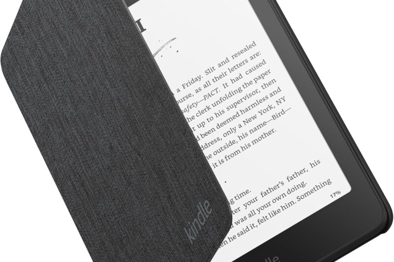 Amazon Kindle Paperwhite and Kindle Colorsoft Case, Lightweight and Water-Safe, Foldable Protective Cover – Fabric